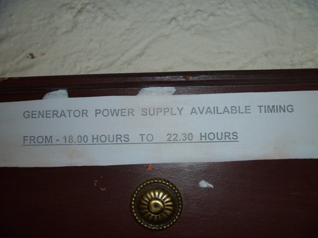 Notice of Power Supply Timings